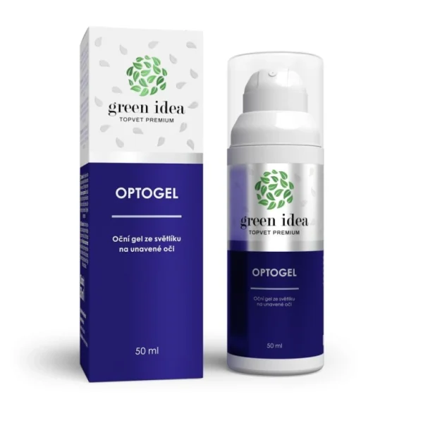 Optogel očný gél Green idea 50 ml s krabičkou a dávkovačom