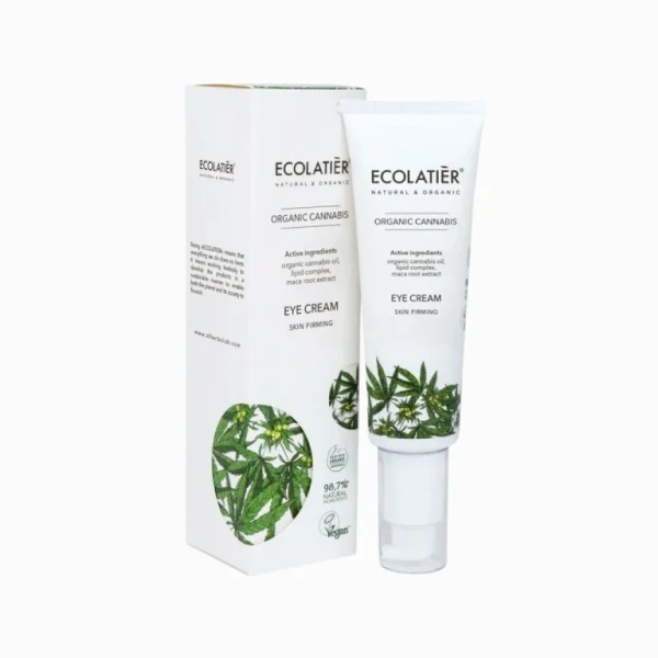 Spevňujúci očný krém Organic Cannabis Ecolatier 30 ml s krabičkou