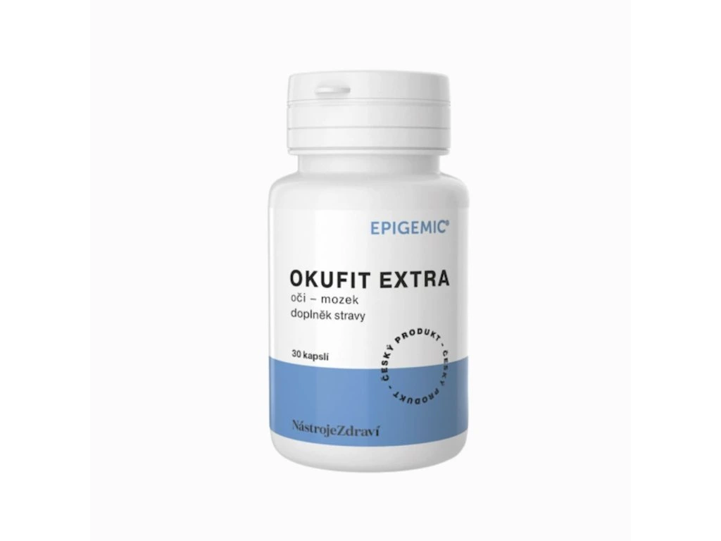 Okufit Extra Epigemic 30 kapsúl v bielom balení