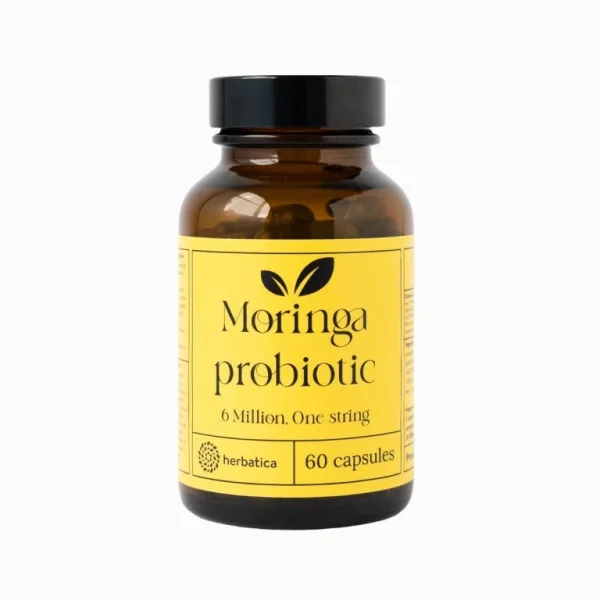 Moringa probiotic Herbatica v hnedej dóze so 60 kapsulami