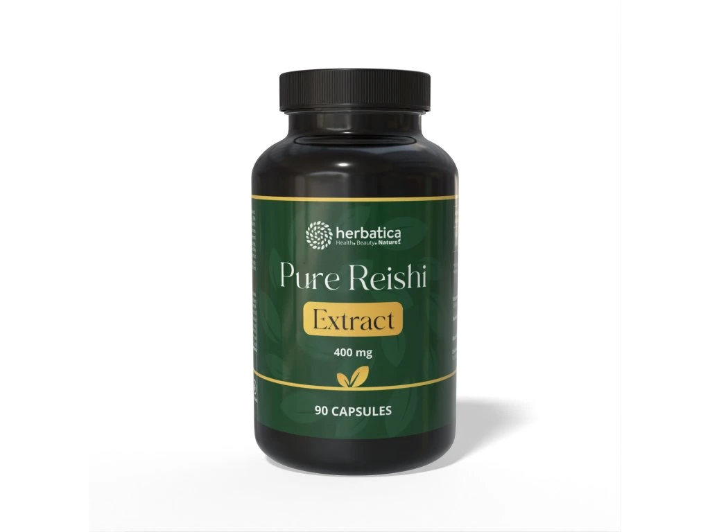 Pure Reishi Extract Herbatica 400 mg v balení 90 kapsúl