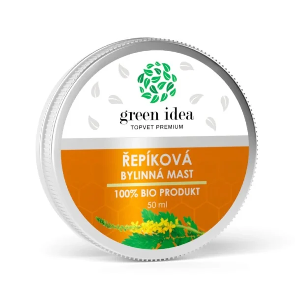 Repíková masť Green idea 50 ml v okrúhlom bielom balení
