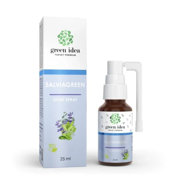 Salviagreen ústny sprej Green idea s aplikátorom a krabičkou 25 ml