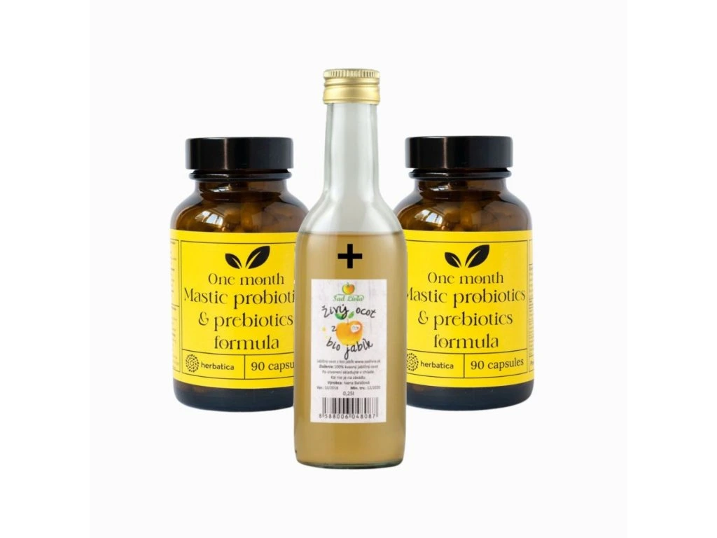 Set na podporu trávenia Herbatica s mastichou a jablčným octom