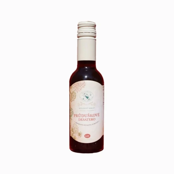 Sirup Prieduškové desatoro 250 ml v sklenenej fľaši