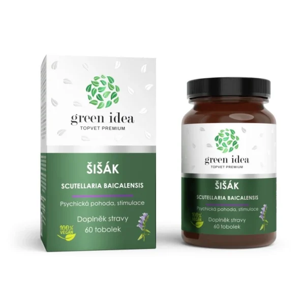 Šišiak bajkalský bylinný extrakt 60 kapsúl Green idea