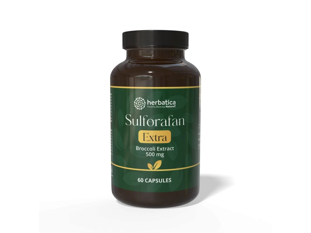 Sulforafan Extra Herbatica brokolicový extrakt 500 mg v hnedej dóze