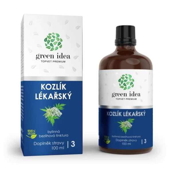Kozlík lekársky Green idea bezliehová tinktúra v balení 100 ml