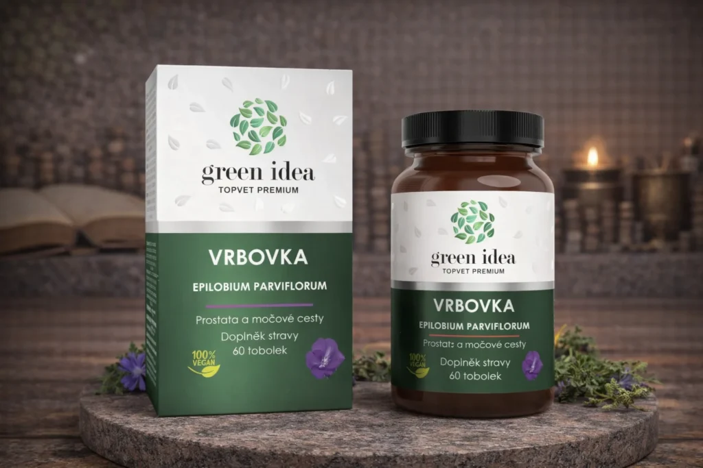 Vŕbovka malokvetá Green Idea 60 toboliek v prírodnej produktovej scéne