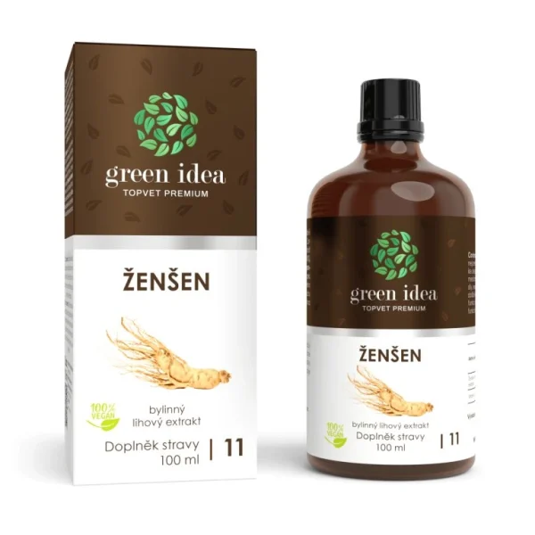 Ženšen tinktúra - kvapky 100 ml - Green idea