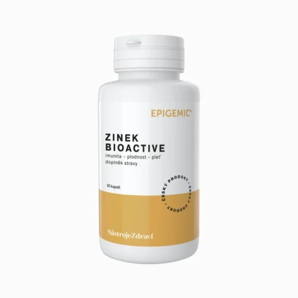 Zinok BioActive Epigemic v bielej dóze 90 kapsúl