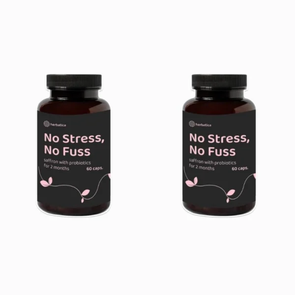 Zvýhodnený set 2x No Stress No Fuss Herbatica so šafranom a probiotikami