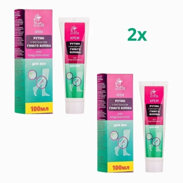 Zvýhodnený set 2x krém na žily Rutin s ginkgo biloba