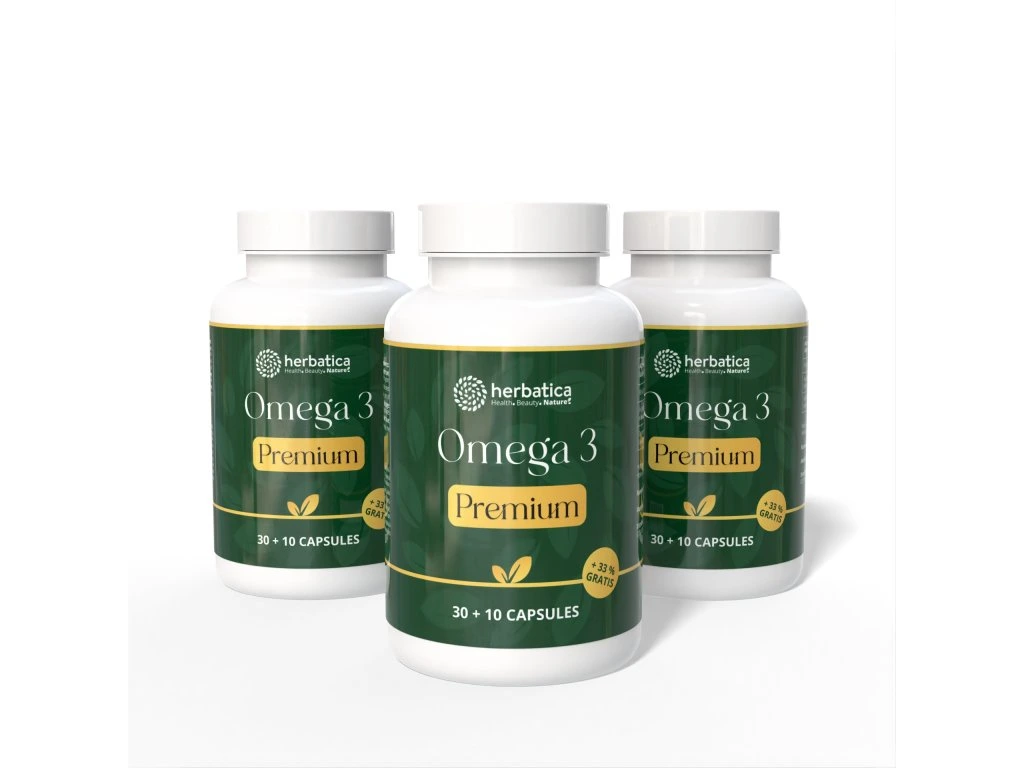 Zvýhodnený set 3x Omega 3 Premium Herbatica 40 kapsúl
