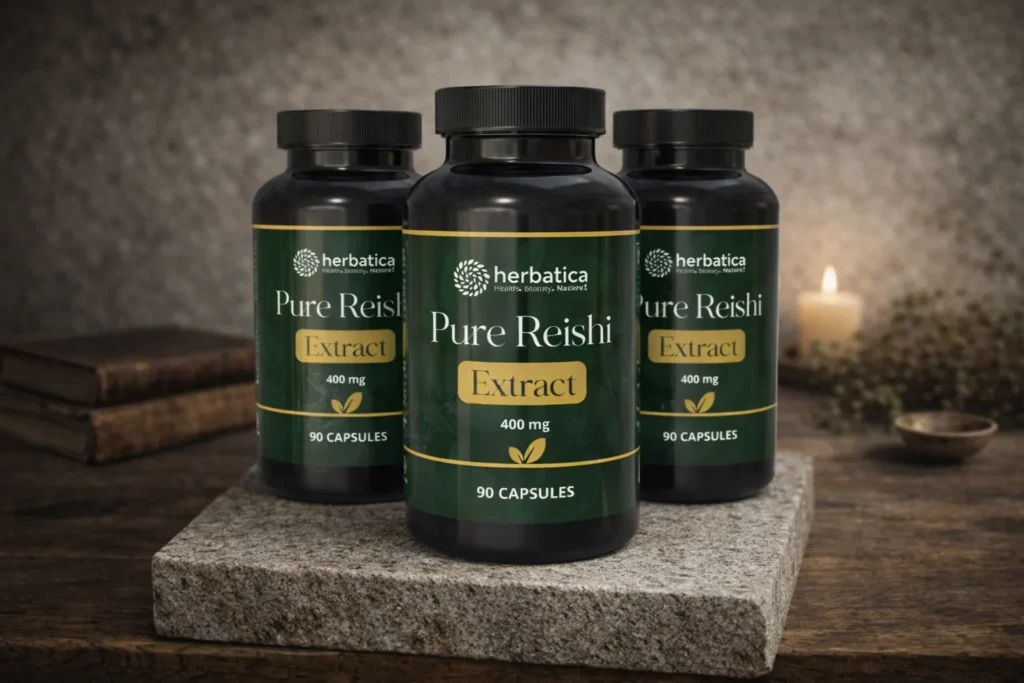 Zvýhodnený set 3× Pure Reishi Extract Herbatica 400 mg pri sviečke