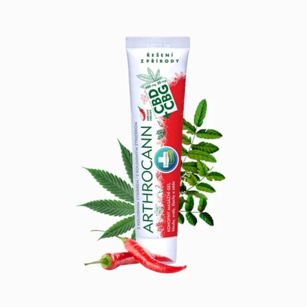 Hrejivý konopný masážny gél ARTHROCANN 75 ml