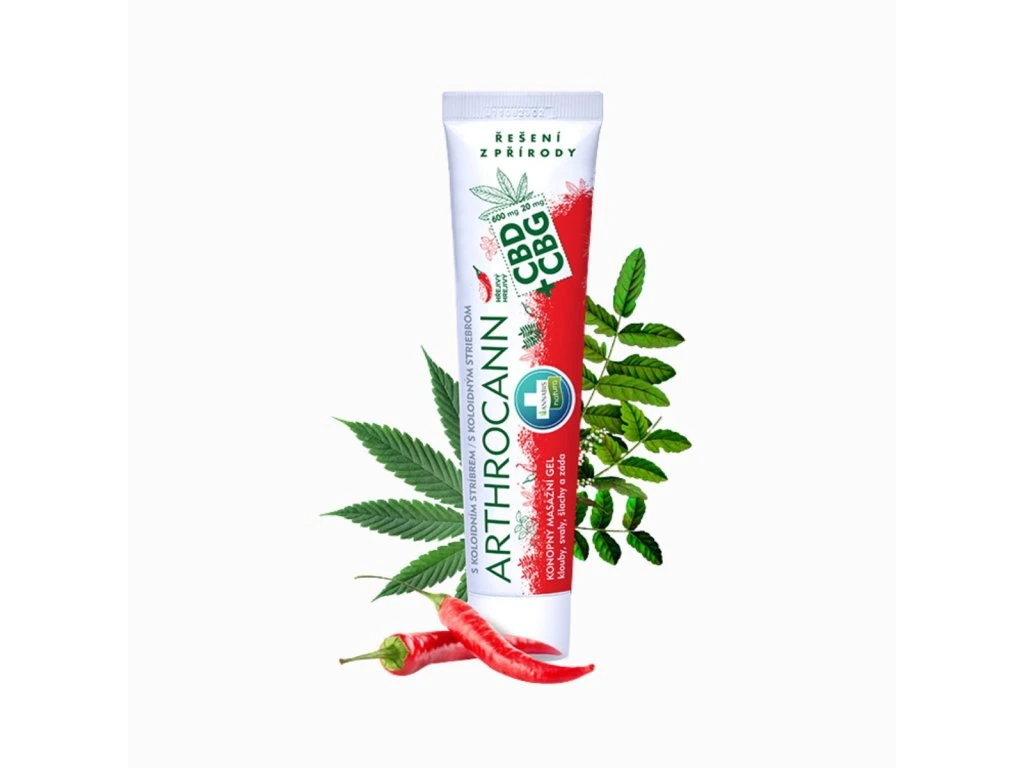 Hrejivý konopný masážny gél ARTHROCANN 75 ml