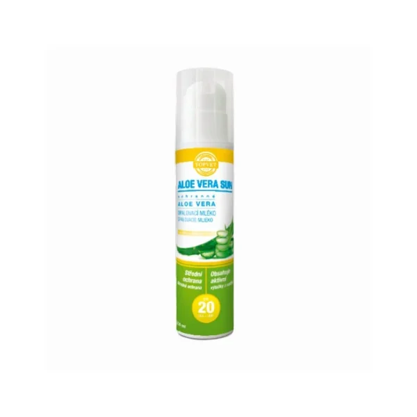 Aloe vera opaľovacie mlieko SPF 20 200 ml - Green idea