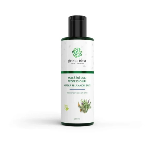 Alpský masážny olej Green Idea 200 ml