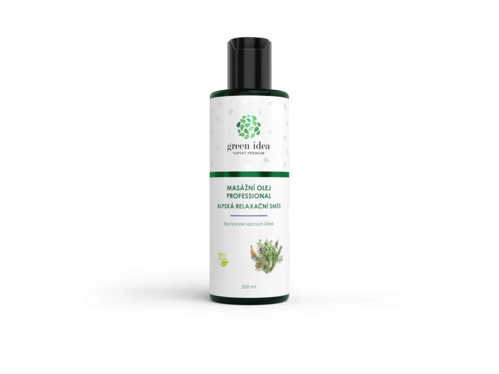 Alpský masážny olej Green Idea 200 ml