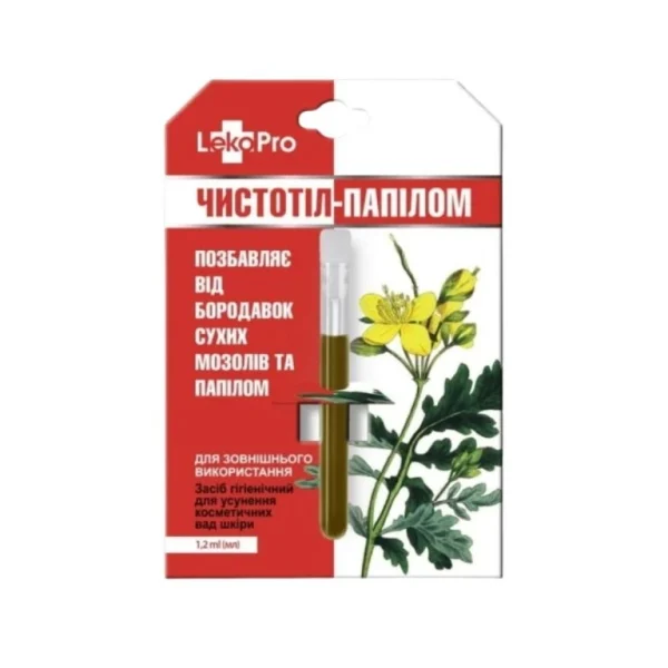 Balzam s lastovičníkom na bradavice LekoPro 1,2 ml