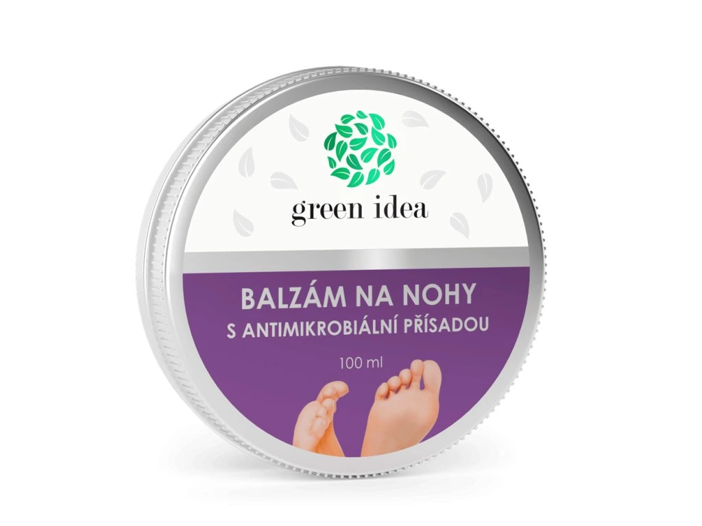 Balzam na nohy s antimikrobiálnou prísadou Green Idea 100 ml