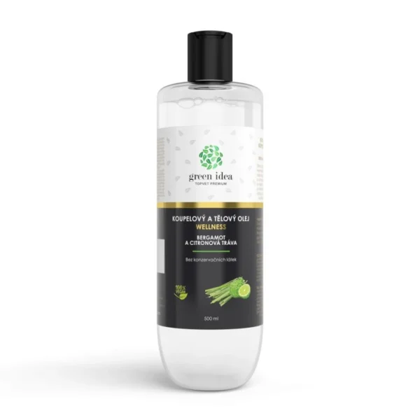 Bergamot a citrónová tráva kúpeľový a telový olej 500 ml - Green idea