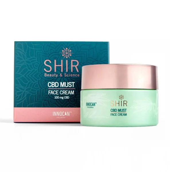 CBD hydratačný pleťový krém proti vráskam 50 ml - SHIR Beauty & Science
