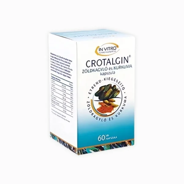 Crotalgin kapsule - prírodná podpora kĺbov s extraktom zo zelenej mušle a kurkumy - 60 kapsúl - InVitro