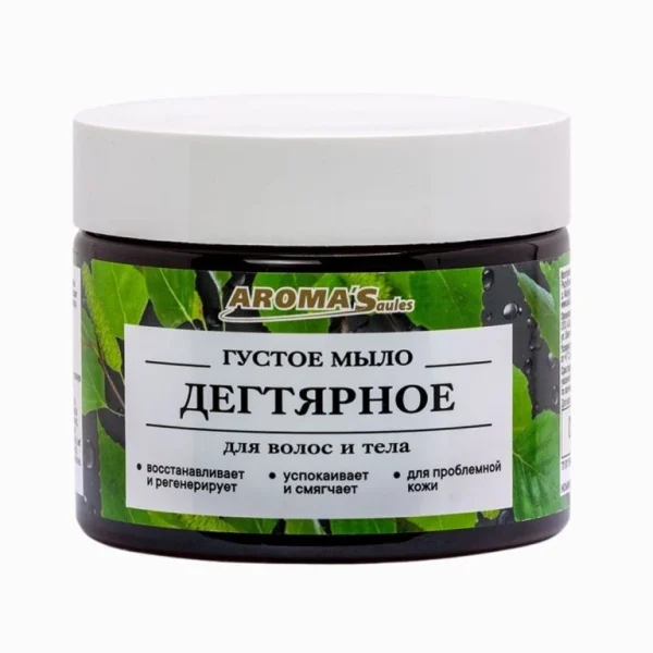 Dechtové mydlo na telo a vlasy - 250 ml - Aroma'Saules