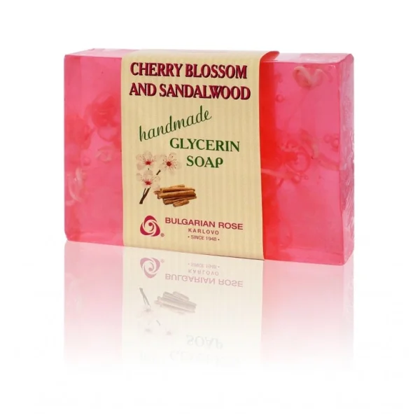 Glycerínové mydlo čerešňový kvet a santalové drevo 70g - Bulgarian Rose Karlovo