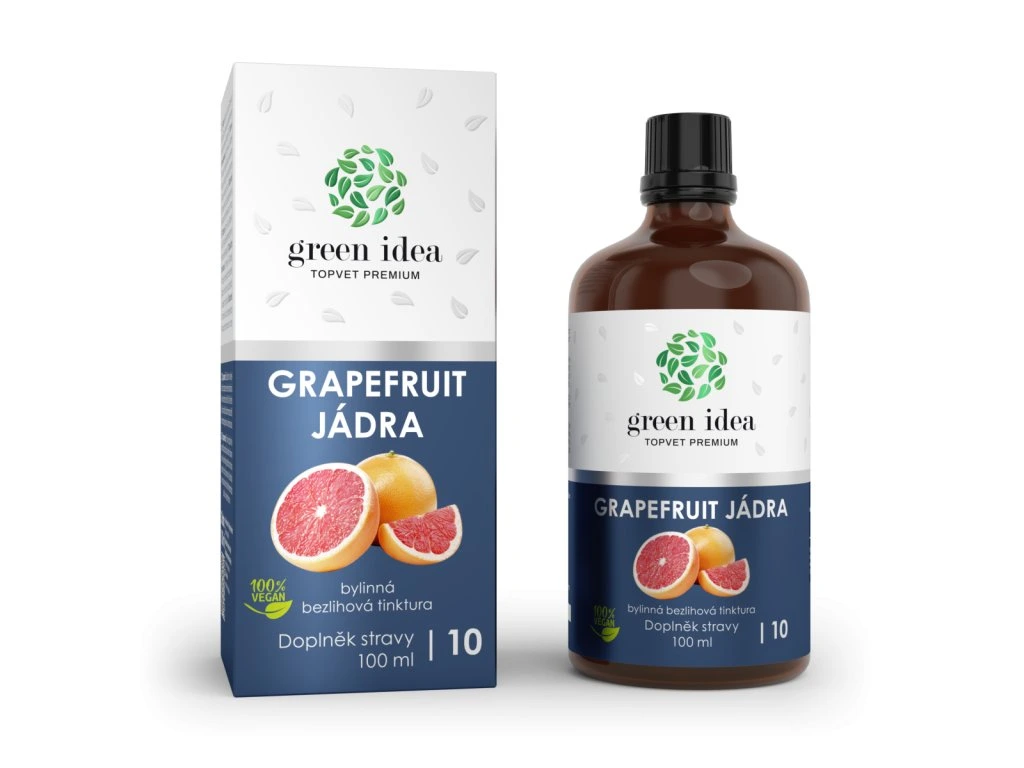 Grapefruitové jadierka bezliehová tinktúra 100 ml Green idea