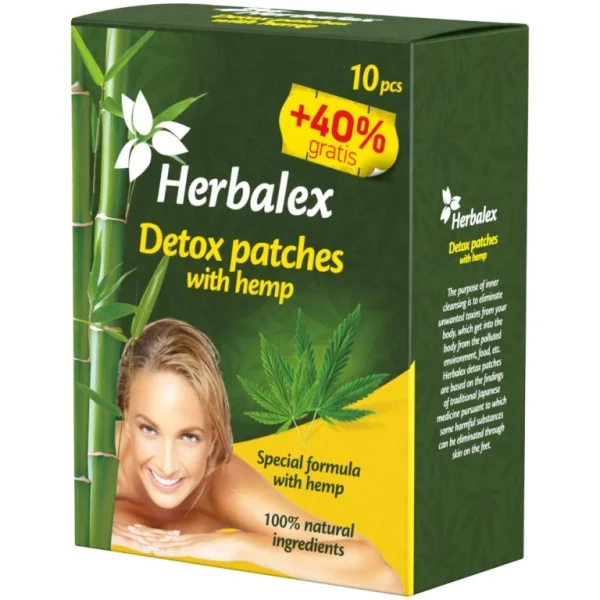 Detoxikačné náplasti s konope Herbalex 14 ks