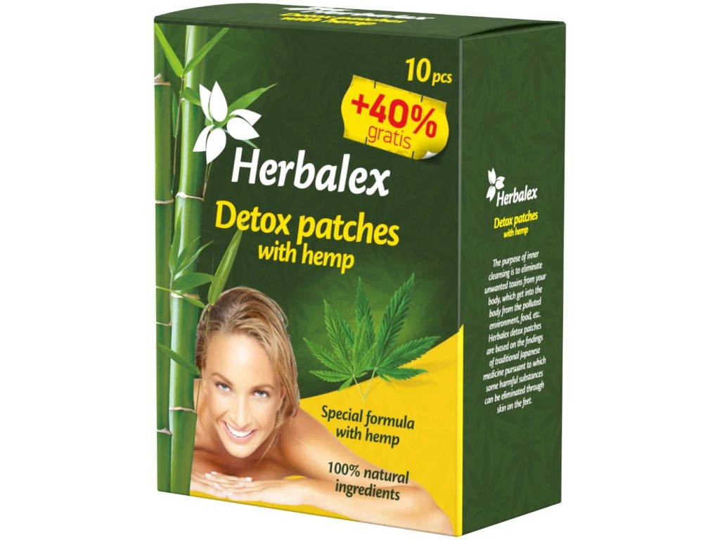 Detoxikačné náplasti s konope Herbalex 14 ks