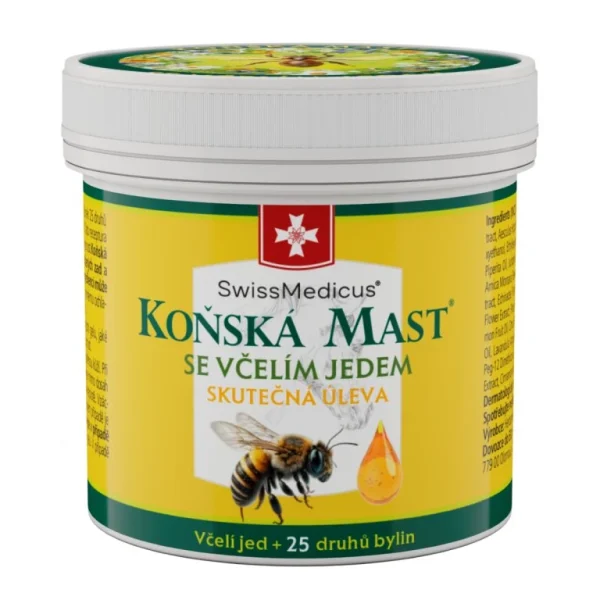 Konská masť so včelím jedom 150 ml - Swiss Medicus