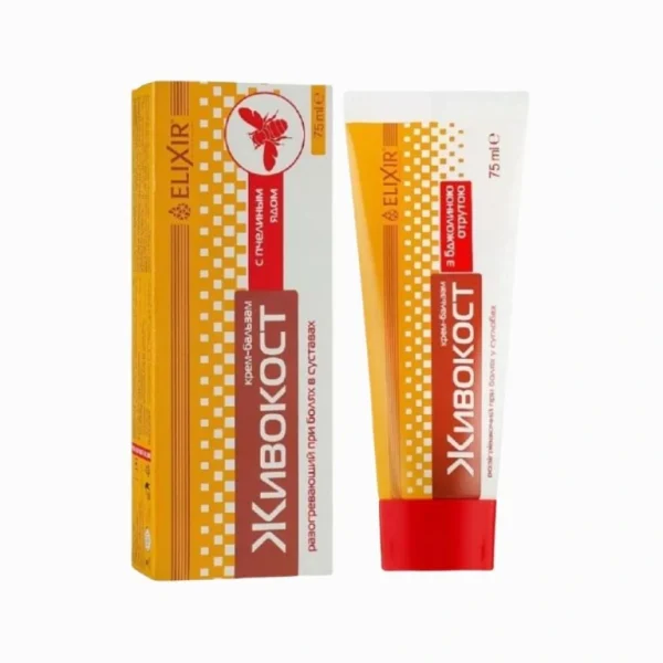 Krém na kĺby Živokost s kostihojom a včelím jedom - 75 ml - Elixir
