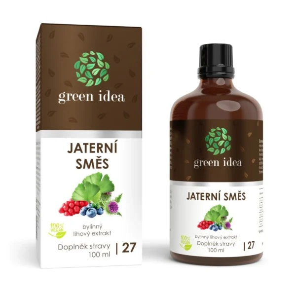 Pečeňová zmes (HEPAMIX) – tinktúra 100 ml – Green idea