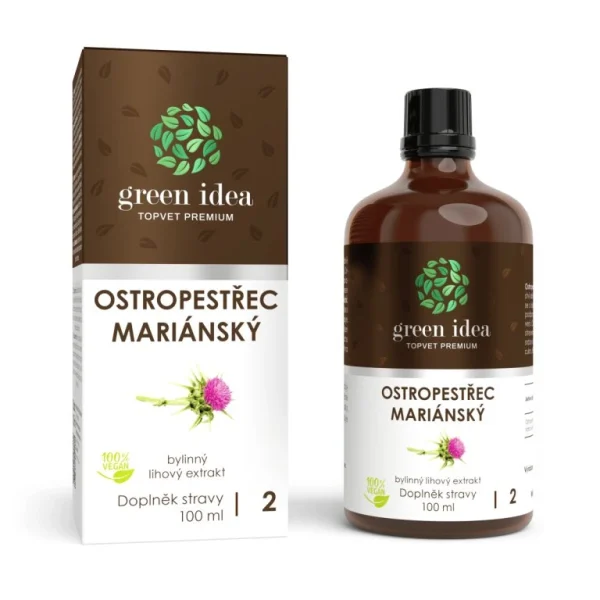 Pestrec mariánsky - tinktúra - kvapky 100 ml - Green idea