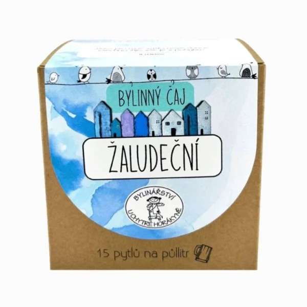 Porcovaný bylinný čaj Žalúdočný - 45g (15x3g)- Bylinářství U Chytré horákyně