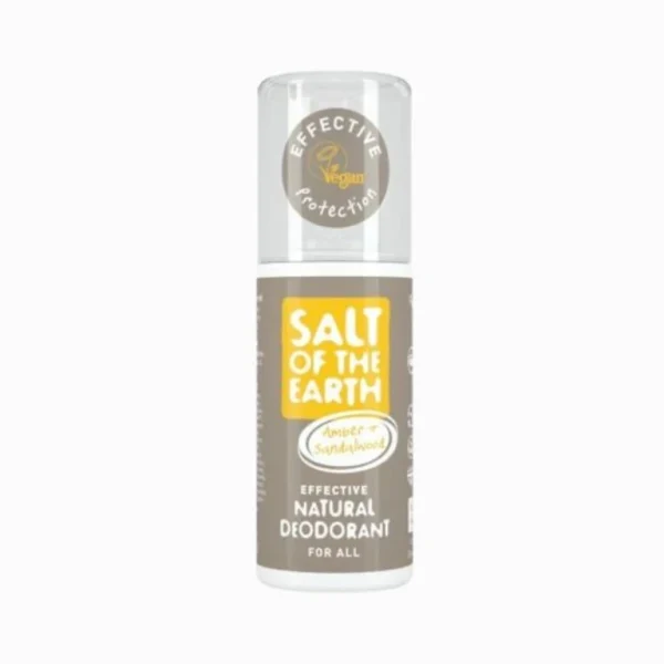 Prírodný kryštálový deodorant v spreji - jantár, santalové drevo - Salt of the Earth - 100 ml