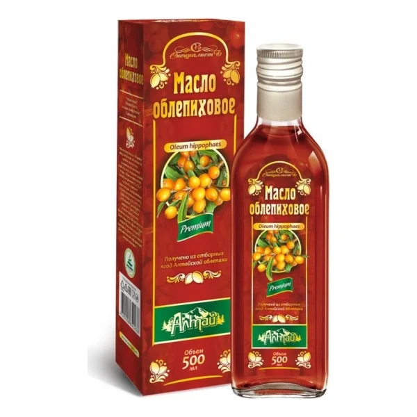 Rakytníkový olej, za studena lisovaný, panenský - Specialist - 500ml