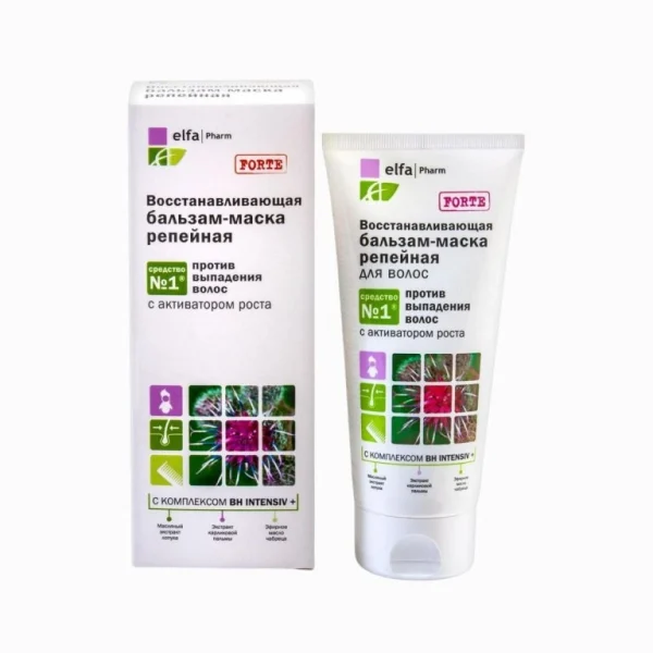 Regeneračná lopúchová maska na vlasy - 200 ml - Elfa Pharm
