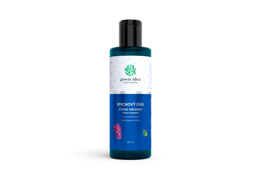 Sprchový olej čierna orchidea Green idea 200 ml