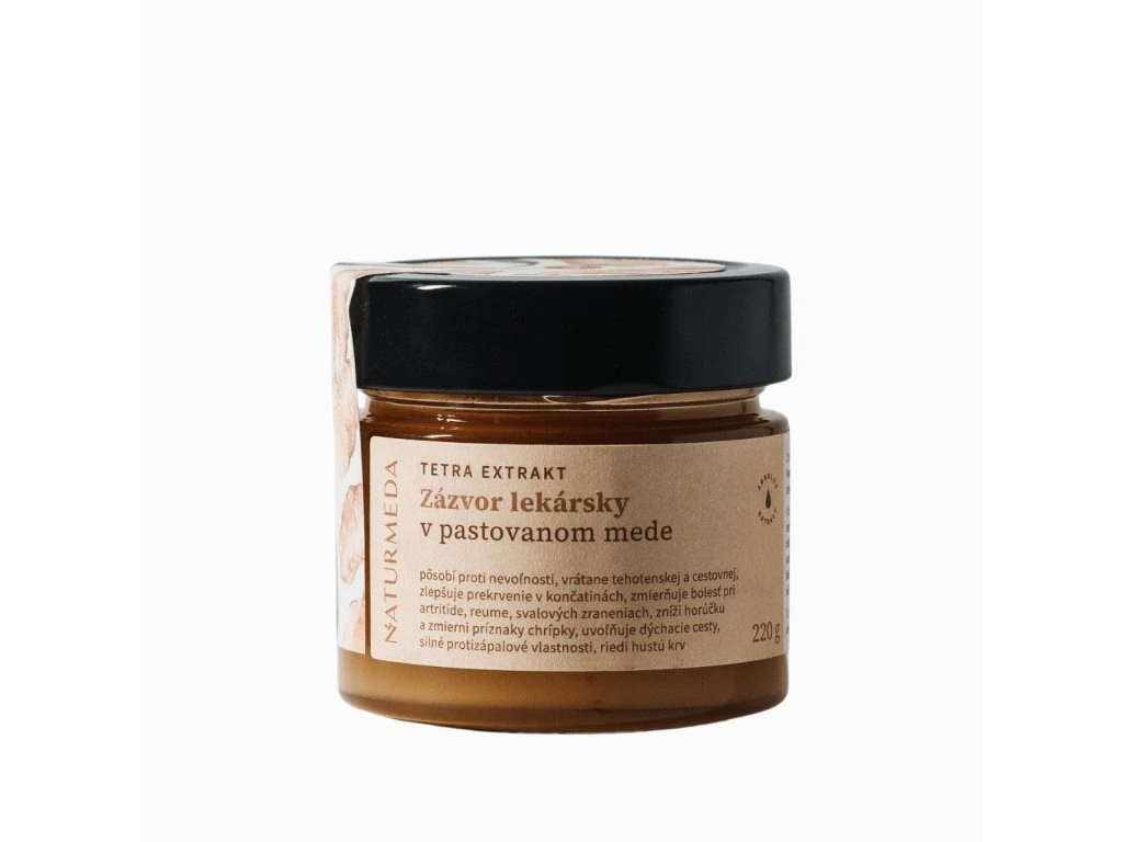 Terapeutický med so zázvorom 220 g Naturmeda