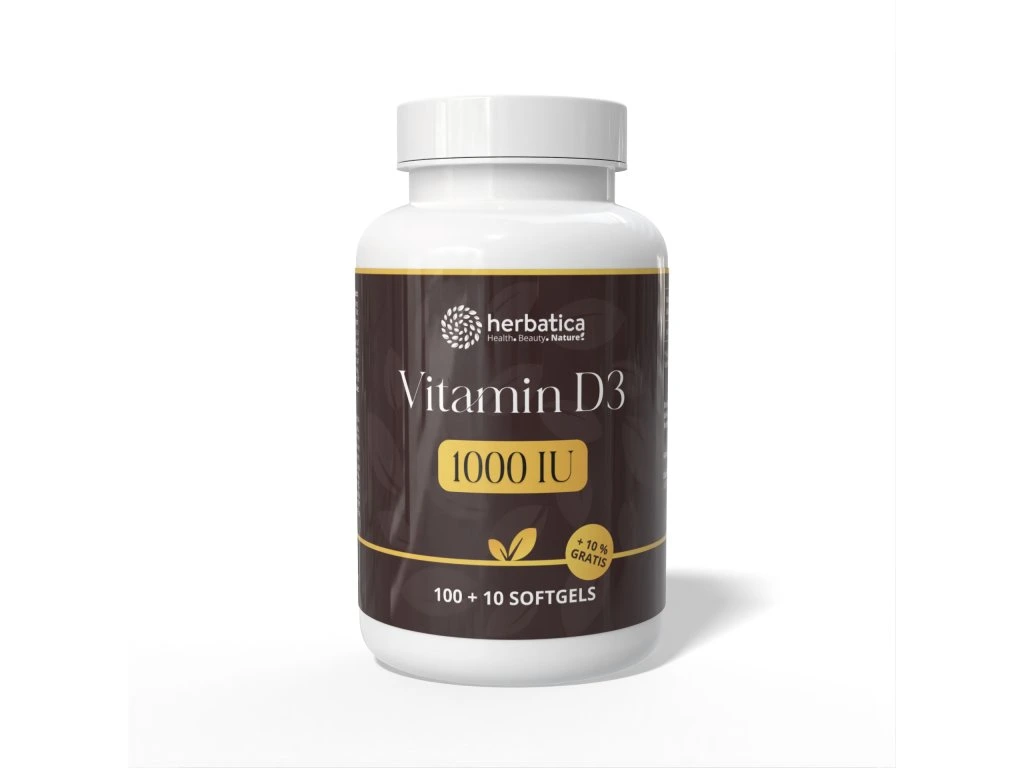 Herbatica vitamín D3 1000 IU 110 softgel kapsúl