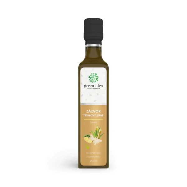 Zázvorový trstinový sirup 250 ml Green idea