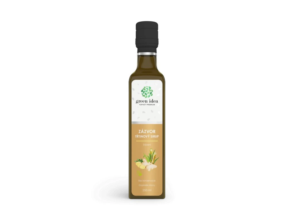 Zázvorový trstinový sirup 250 ml Green idea