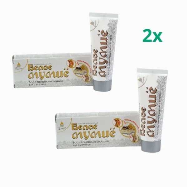 Zvýhodnený set 2x Biele Mumio - krém-balzam na regeneráciu kĺbov - Elixir - 75 ml