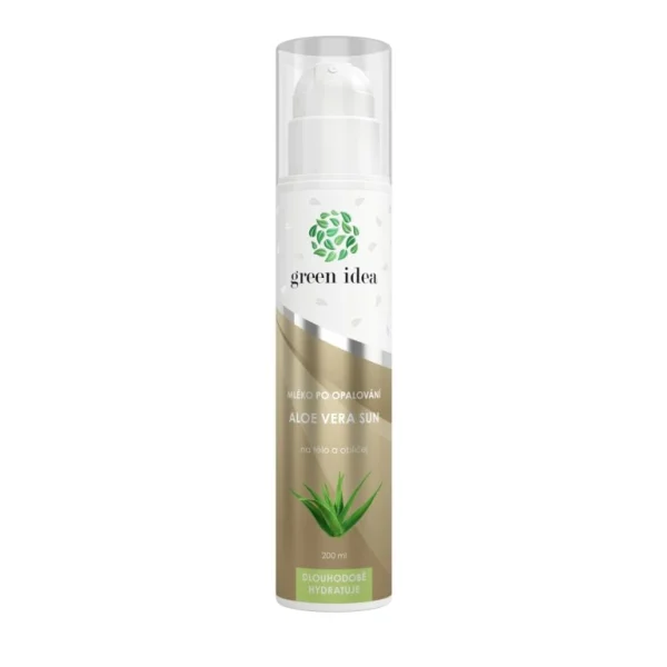 Aloe vera sun – mlieko po opaľovaní 200 ml – Green idea