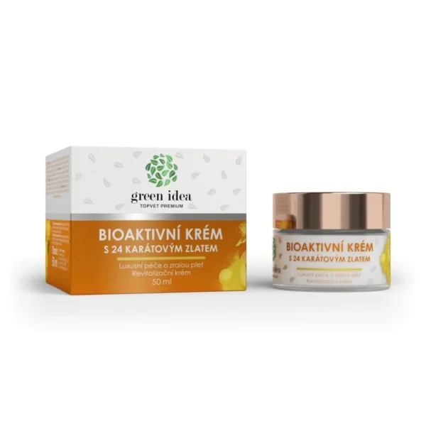 Bioaktívny krém s 24-karátovým zlatom – 50 ml – Green idea